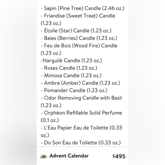 Diptyque calendar brand new. Price$495 before tax. Beautiful gift for Christmas - Picture 6 of 8